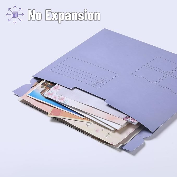 Mr. Pen- Paper Pocket File Folder, 6 Pack, Assorted Colors, Letter Size, File Jacket Flat Folder, for School, Office, Buisness Home