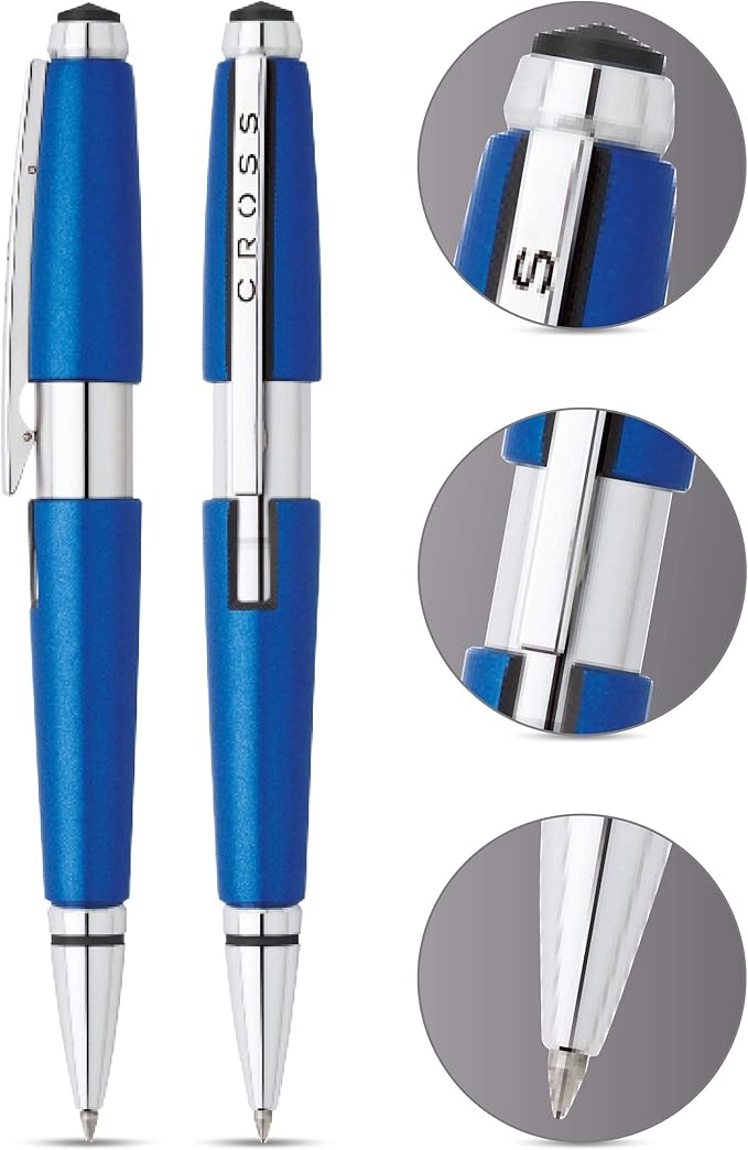 Edge Pen, 0.7mm, MBlue, Black