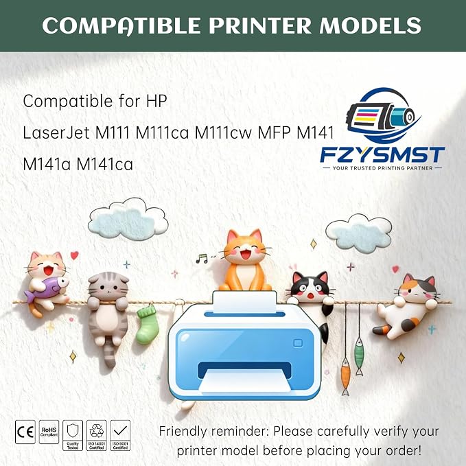 Compatible for HP 150A W1500A Toner Cartridges for HP LaserJet M111 M111ca M111cw MFP M141 M141a M141ca - with Chip 2000 Pages @ 5% - Sharp Text Clear Image for Home Office Business - Black - 1 Pack