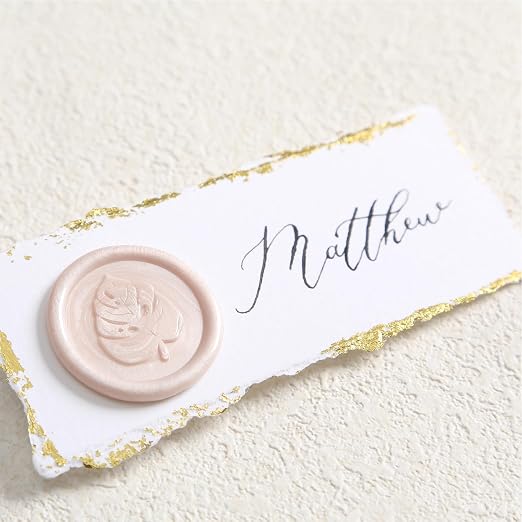 UNIQOOO Mailable Glue Gun Sealing Wax Sticks for Wax Seal Stamp - Champagne, Great for Wedding Invitations, Cards Envelopes, Snail Mails, Wine Packages, Gift Ideas, Pack of 8