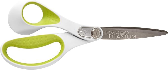 Westcott 16935 8-Inch Heavy-Duty Lefty Carbo-Titanium Scissors For Office and Home, Straight (16935)