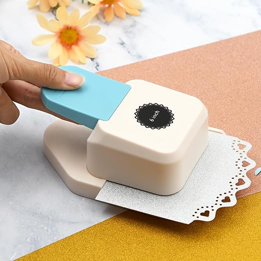 Paper Corner Punch Circular Hollow Heart Pattern, Large Craft Corner Punch Paper Cutter Portable Corner Hole Punch for Srapbooking, DIY Crafts, DIY Crafts, Card Making