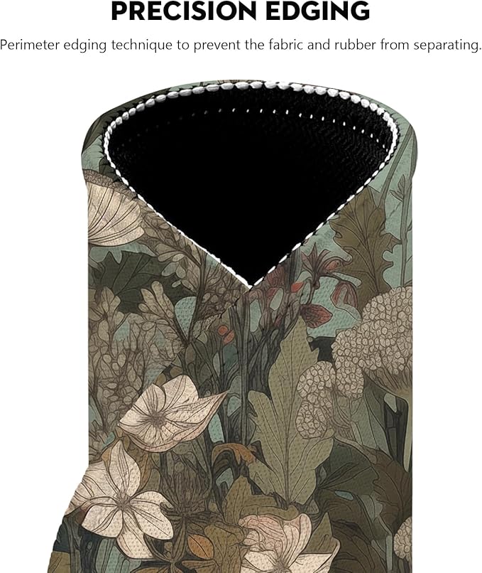 Botanical Elegance Wildflower Mouse Pad - Nature's Palette for Your Desk, Stitched Edges Non-Slip Rubber Base Mouse Pads for Computers Laptop
