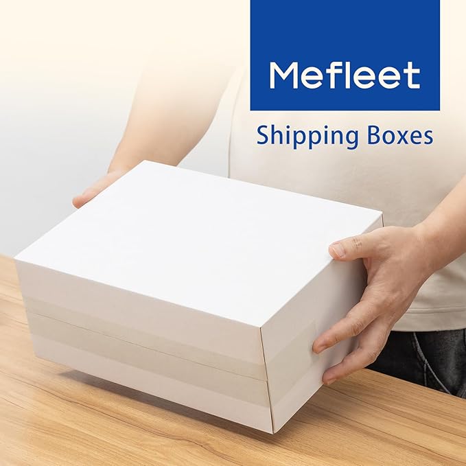 12x5x9" Shipping Boxes 50 Pack - Corrugated Cardboard Mailing Box Packaging for Small Business - White Mailer Packing Supplies