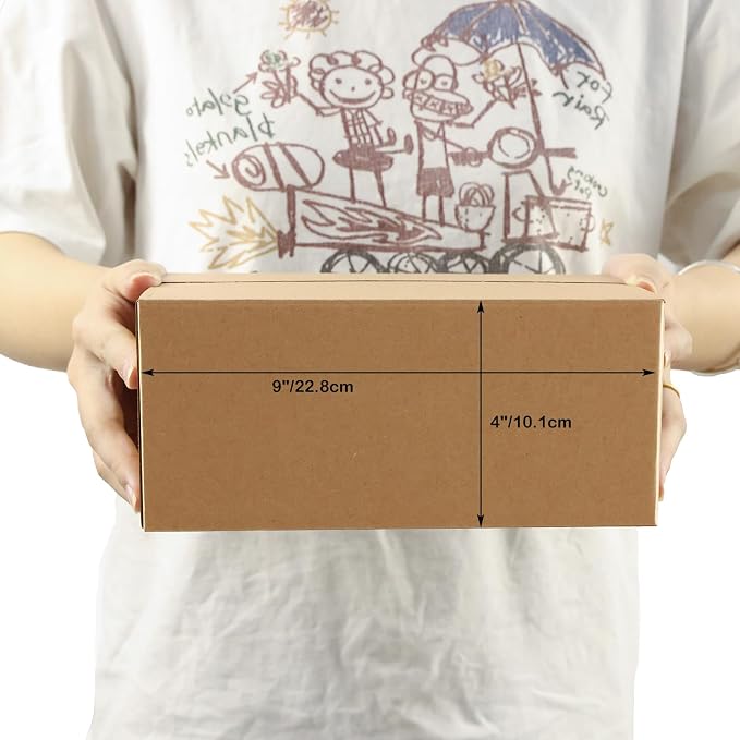 EdenseeLake 40 Pack 9x6x4 inches Shipping Boxes Small Cardboard Boxes for Packing, Moving, Mailing, Brown