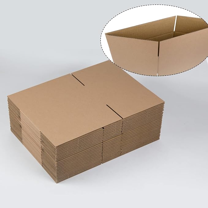 Shipping Boxes 10x7x5 Inches Small Corrugated Cardboard Boxes, 25 Pack