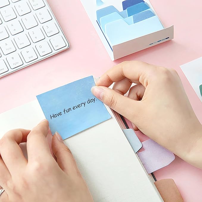 16 Pads Sticky Notes 3x3 Inches, Bright Colors Self-Stick Pads, Sticky Note Pads, Easy to Stick for Home, Office, Notebook