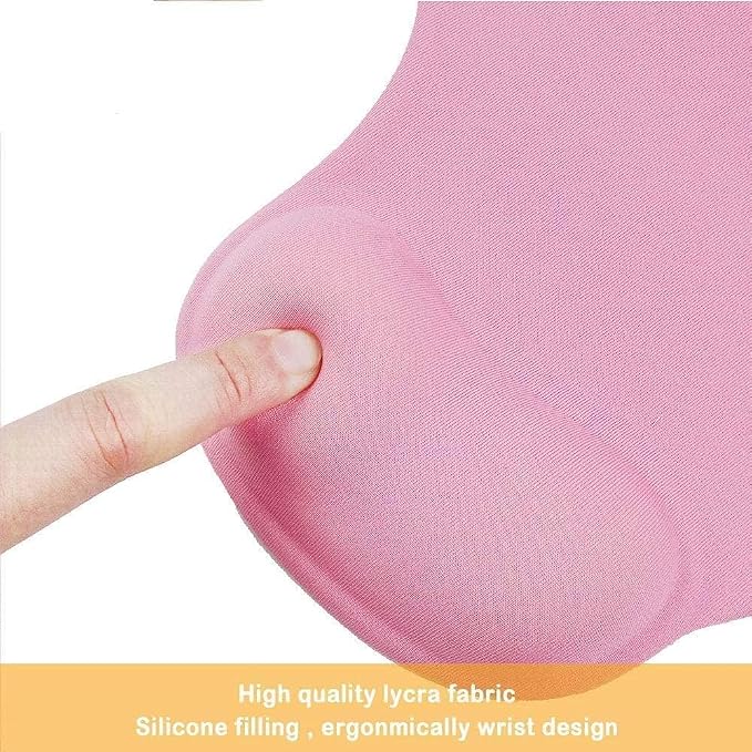 Office Mousepad with Gel Wrist Support - Ergonomic Gaming Desktop Mouse Pad Wrist Rest - Design Gamepad Mat Rubber Base for Laptop Computer -Silicone Non-Slip Special-Textured Surface (05LakeGreen)