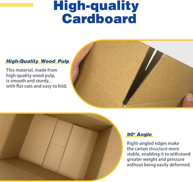30 Pack 9x6x4 inches Small Shipping Boxes Brown Corrugated Cardboard Boxes for Packing, Mailing, Moving, Business