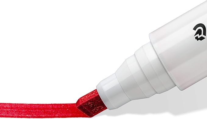 STAEDTLER 351 B WP6 Lumocolor Whiteboard Marker Chisel Tip - Assorted Colours (Pack of 6)