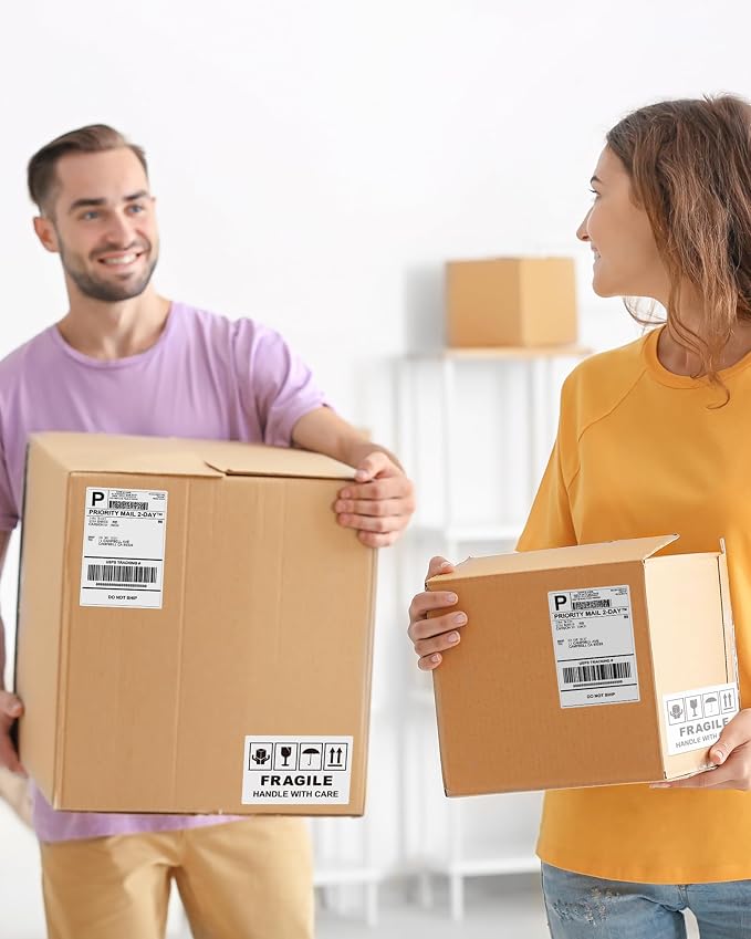 Phomemo 4X6 Thermal Labels for Shipping Packages, Address, 250 PCS/Roll | Compatible with JADENS/NULLTONEX/Nelko/KNAON/Phomemo/Rollo/MUNBYN/Omezizy/Rongta/Arkscan/ASprink/and Other 4x6 Label Printers