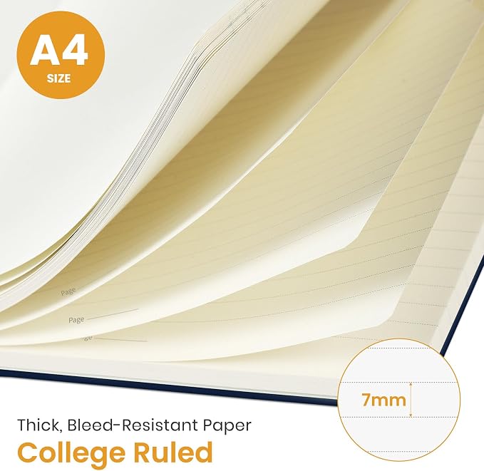 Large Spiral Lined Journal for Women and Men, Notebook for Work | Sunset Stag 8.5" x 11" Notebooks for Note taking, Writing & Journaling, College Ruled Pages, Plastic Cover