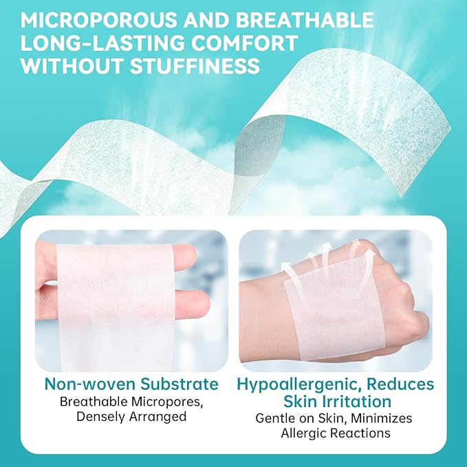 Dimora Paper Medical Tape 8 Rolls- Hypoallergenic White Surgical Tape for Sensitive Skin，Breathable First Aid Wound Tape with Pain-Free Removal，Secures Dressing and Medical Devices -2" x 10 Yards