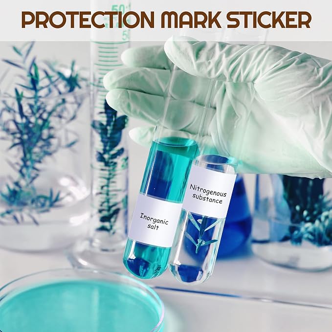 Zonon 750 Pcs Clear Label Protector Back to School Labels Stickers (Pack of 2)