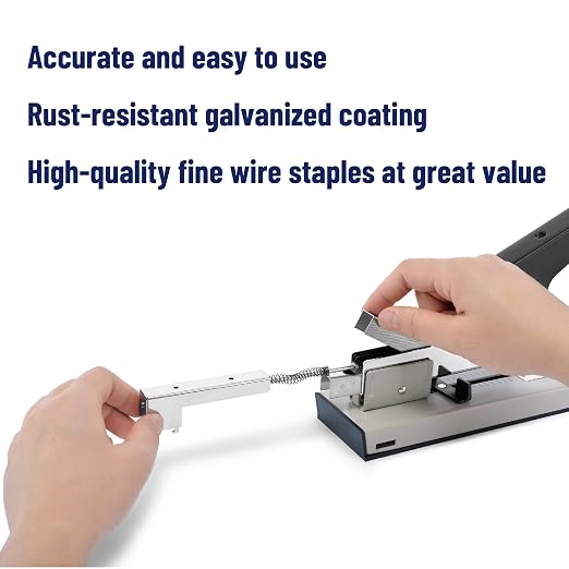 Mr. Pen- Heavy Duty Staples, 3000 pcs, 100 Sheet Capacity | 1/2-Inch Leg Length, Staples for Heavy Duty Staplers, Ideal for for Upholstery, Construction, Furniture
