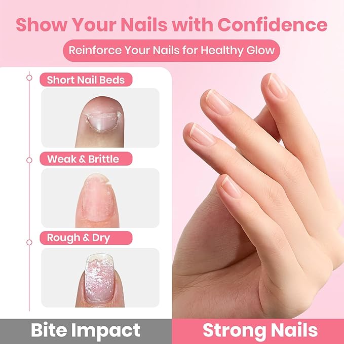 Beetles Bitter Nail Strengthener for Nail Biting - Air Dry Nails Biting Treatment Clear No Bite Polish for Weak, Thin and Damaged Nails Strengthener and Growth, Gently Discourage Bite 0.5 fl oz