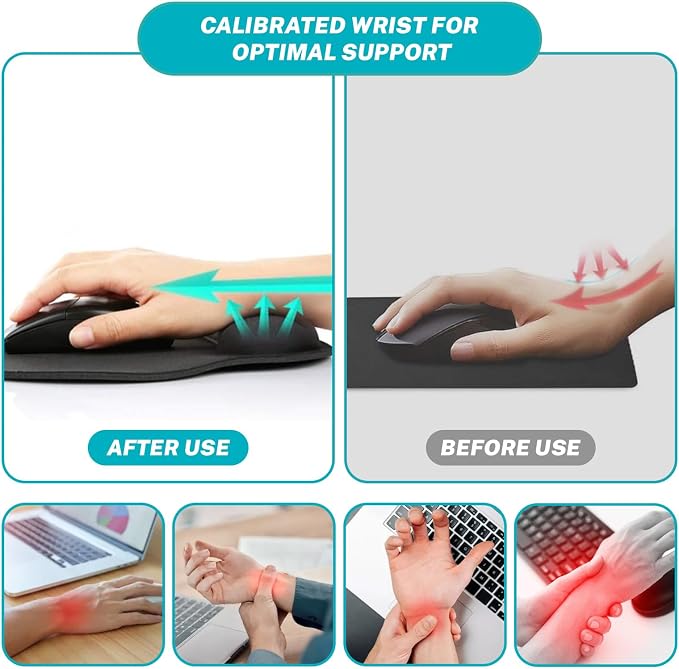 Hancynir Dumpster on Fire Ergonomic Mouse Pad with Wrist Support Desk Decor | Gel Mouse Pads Wrist Rest, Cute Funny Comfortable Computer Mousepad, for Gaming Laptop Work Home Accessories Office Supplies