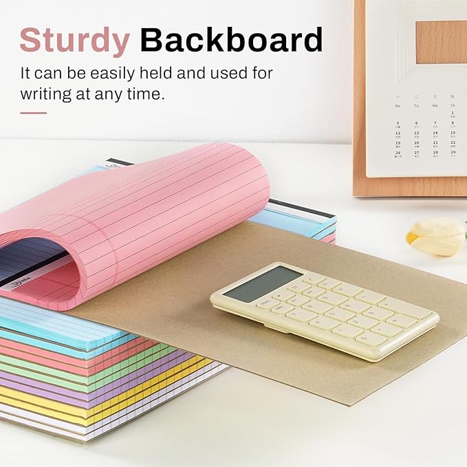 Dynta 24 Pack Colored Legal Pads, 1080 Sheets Wide Ruled Lined Writing Note Pads, 8.5 X 11.75 Inch, 45 Sheets Per Notepad