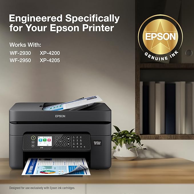 EPSON 232 Claria Ink Standard Capacity Black Cartridge (T232120-S) Works with WorkForce WF-2930, 2950 and Expression XP-4200, 4205