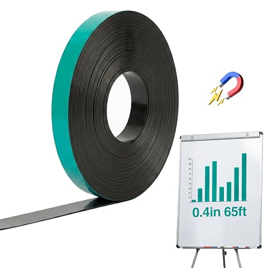 CHUNNIAO Green Magnetic Tape for Whiteboard in Classsroom,Fine Line Gridding Tape - 2/5 Inch x 65 Feet,Office Supplies