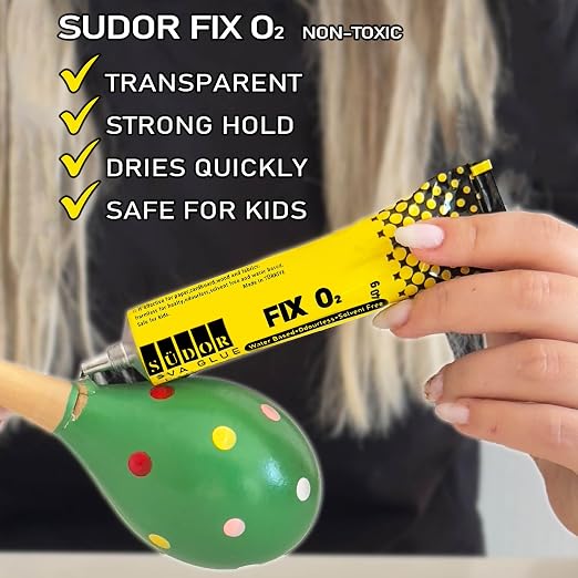Water-Based Odorless Liquid Adhesive 40g – Strong Multipurpose Glue for Paper, Cardboard, Wood, Fabric – Solvent-Free, Quick Dry Craft & Repair Glue