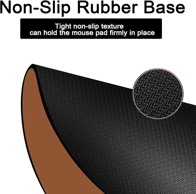 Small Mouse Pad, Portable, Waterproof Non-Slip Rubber Bottom, Unisex, Wireless Mouse, Laptop Keyboard Tray, Office Travel Brown 5.5X7.5 Inch