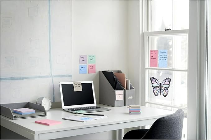 Post-it Super Sticky 100% Recycled Pop-up Notes, 3 in. x 3 in. Wanderlust Collection, New Year Organization or Second Semester School Supplies, 70 Sheets, 6 Pads (Pack of 12)