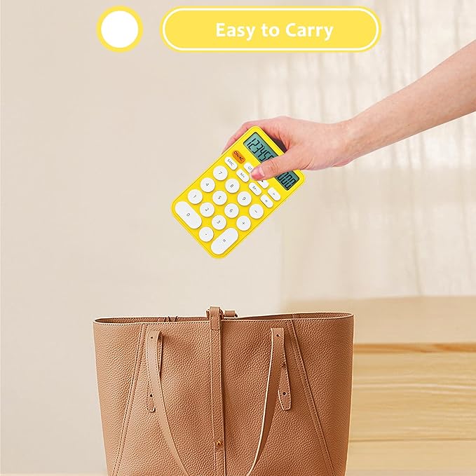VEWINGL Standard Calculator, 12 Digit Large Display Desktop Calculator with Big Buttons for Office, School, Home & Business