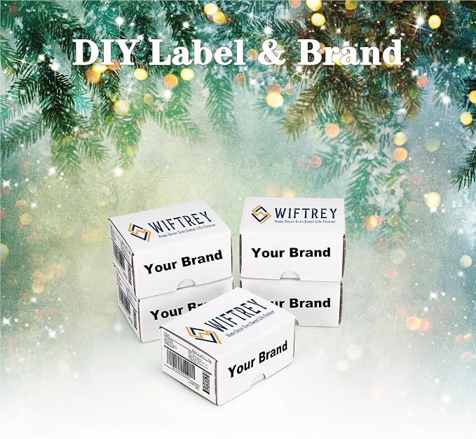 WIFTREY 50 Packs 4X3X2 Small Shipping Boxes, White 4 x 3 x 2 inches Corrugated Cardboard Box for Packaging Small Business, Card Boxes, Mailer for Storage