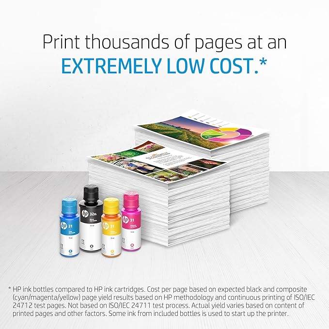 HP 32XL | Ink Bottle | Black | Up to 6000 Pages per Bottle| Works Smart Tank Plus 651 and Smart Tank Plus 551 | 1VV24AN | Packaging May Vary