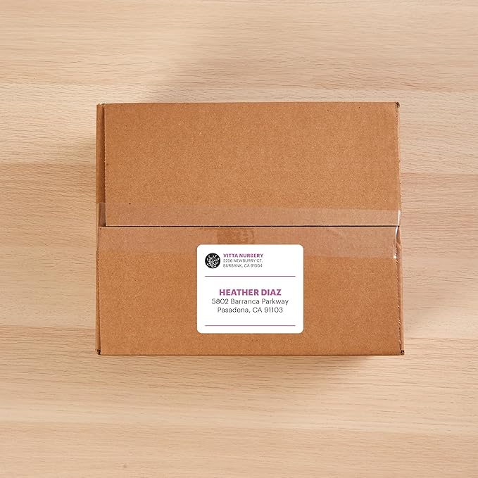 Avery TrueBlock Shipping Labels, Sure Feed, Permanent, 3-1/3" x 4", White, 2 Pack, 120 Labels Total (32134)