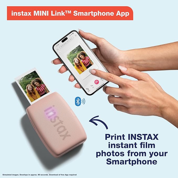 Fujifilm Instax Mini Link 3 Smartphone Printer - Rose Pink