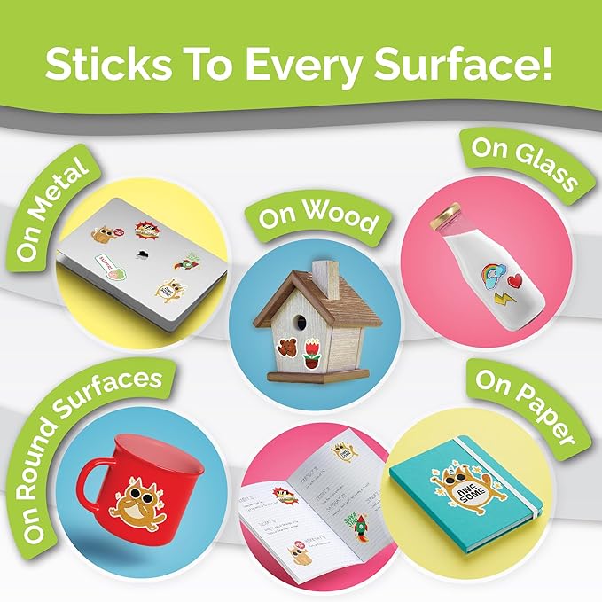 Premium Printable Vinyl Sticker Paper for Inkjet & Laser Printer - 56 Sheets Self-Adhesive Sheets Matte White Waterproof, Dries Quickly Vivid Colors, Holds Ink Well - Tear Resistant
