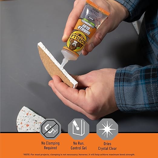 Gorilla Glue Clear Gel, 1.75fl.oz. Tube, (Pack of 1)