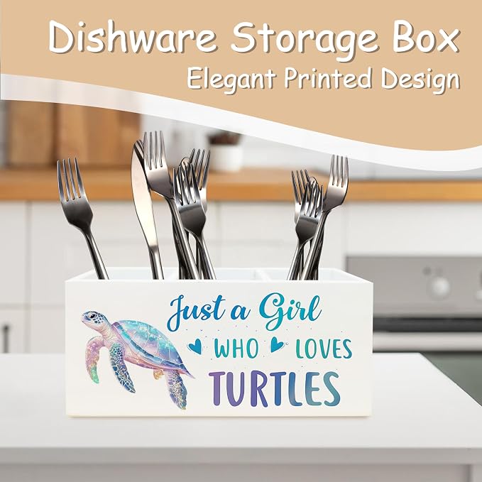 Sea Turtle Coastal Pen Holder for Home Office Desk, Sea Turtles Gifts for Women, Beach Office Decor, Beach Turtle Makeup Brush Toothbrush Holder Organizer for Bathroom Desk Accessories