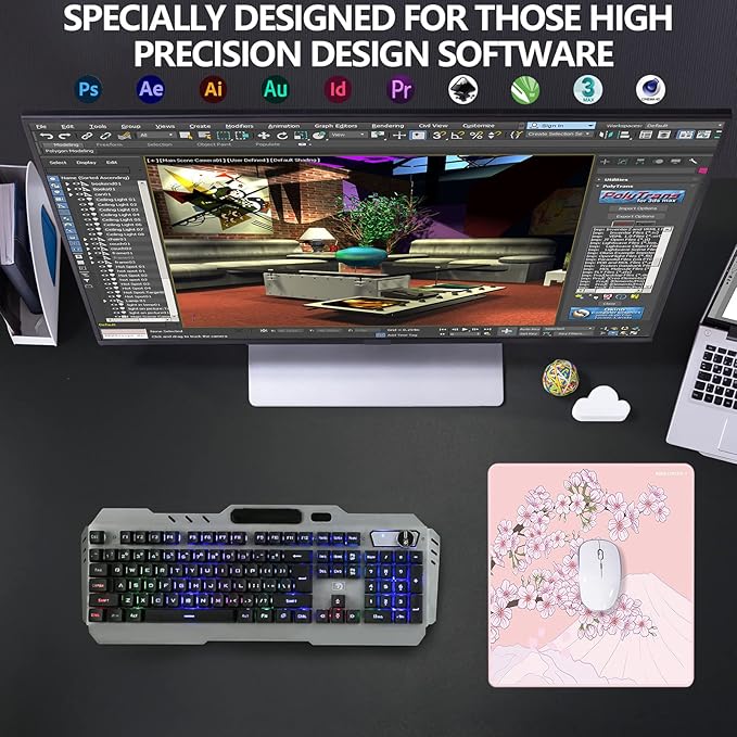 X-Raypad Aqua Control 2 Gaming Mouse Pad, Ultra-High Precision Mouse Pad with Perfect Speed and Control Capability, Consistent X and Y Glide, Designed for Fps Players with Low DPI Requirements