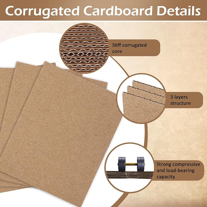 Tatuo 50 Set Trading Card Shipping Supplies Protector Kit Include 50 3.5'' x 4.5'' Poly Bubble Mailers and 100 Corrugated Cardboard for for Sports Game Star Cards Trading Packaging