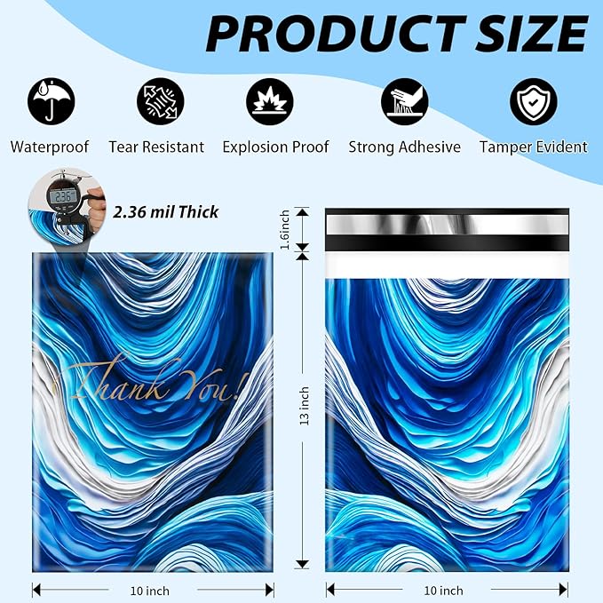 Oududianzi Poly Mailers 10x13, 50PCS Shipping Bags, Mailing Bags, Packaging Bags, Mailers Poly Bags for Shipping, Polymailer 10x13, Polymailers Packaging Bags for Small Bussiness