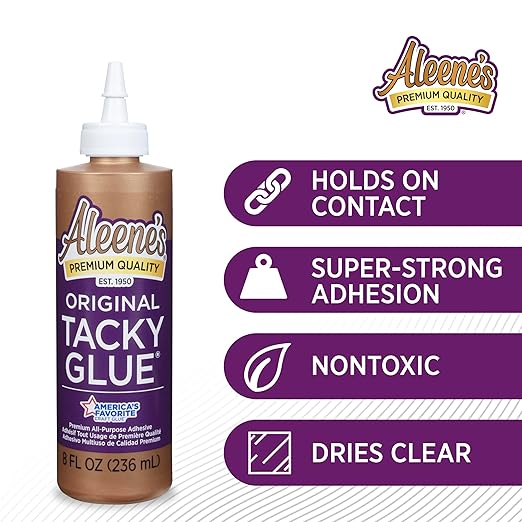 Aleene's All Purpose Tacky Glue, 8-Ounce, Clear (15599)