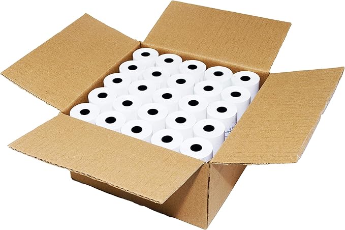 (10 Rolls) 3 1/8 x 230 thermal paper square POS cash register thermal receipt paper rolls bpa free BuyRegisterRolls