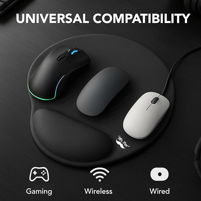 Mr. Pen- Mouse Pad with Wrist Support, Ergonomic Pad, Gel Gaming Support
