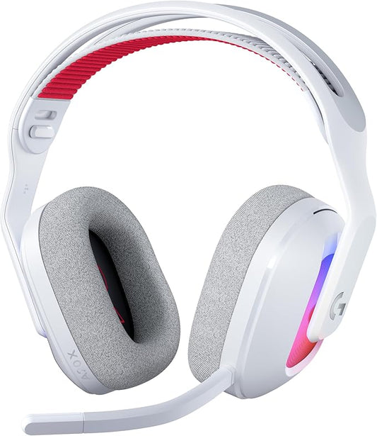 Logitech G Astro A20 X Lightspeed Wireless Gaming Headset for PS5, Xbox, Nintendo Switch/Switch 2, PC with 2-System PLAYSYNC Audio, Bluetooth, LIGHTSYNC RGB, and 48 kHz Boom Mic - White