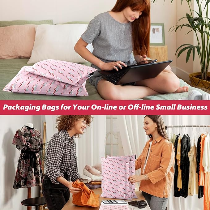 Oududianzi Poly Mailers 10x13, 50Pack Shipping Bags, Mailers Poly Bags, Shipping Envelopes, Mailing bags, Packaging Bags for Small Business and Clothes Shop