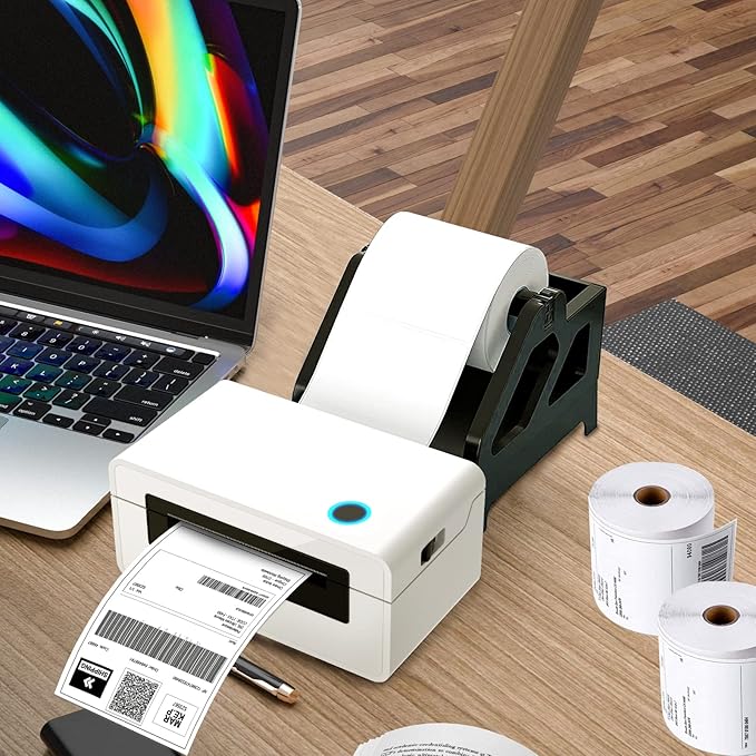 Direct Thermal Labels 4x6-450 Labels/Roll, Thermal Shipping Labels for Zebra 2844 ZP-450 ZP-500 ZP-505, 4 Rolls, 1800 Labels(NOT for DYMO)
