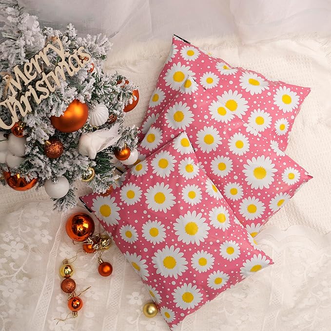 Poly Mailer 14.5x19 Inch 50 Pcs, Waterproof and Tear-Resistant Shipping Bags for Clothing, Cute Mailing Bags with Self-Seal, Daisy Printed Packaging Bags for Small Business