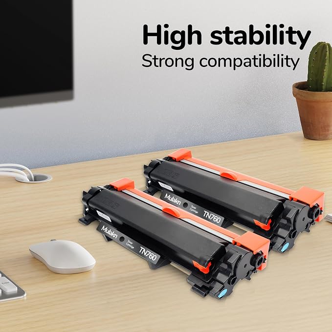 TN760 Toner for Brother Printer TN-760 TN 760 TN730 TN-730 1 Pack Black | for brother toner tn760 High Yield MFC-L2750DW MFC-L2710DW HL-L2350DW HL-L2395DW HL-L2370DW DCP-L2550DW Printer