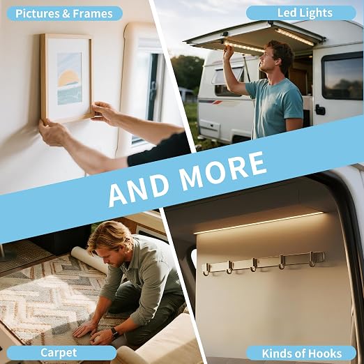 Heavy Duty Double Sided Tape, 1.18 x 200 in, Clear, 2 Pack | Removable washable nano gel holds 6 lbs per 4 sq in; protective cases for carpet, posters, pictures, home office and RV