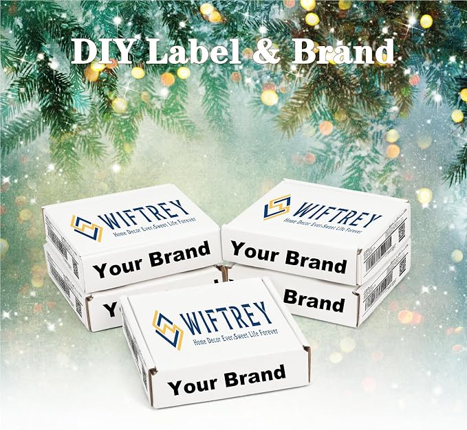 WIFTREY 100 Pcs 4X4X1 inches Small Shipping Boxes, White Corrugated Cardboard Box for Packaging Small Business, Moving, Literature Mailer