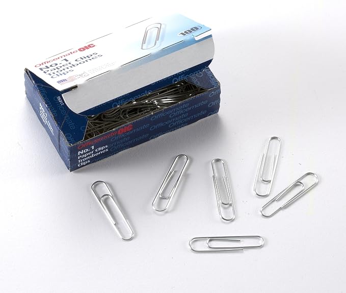 Officemate No. 1 Paper Clips, 30 Pack(99931)