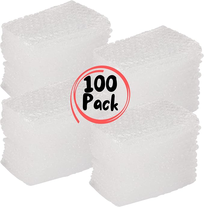 Mr. Pen- Bubble Pouches Wrap, 4x6 Inches, 100 Pack | Double-Walled Bubble Cushioning Bags for Fragile small Items, Packing, Shipping, Storage and Moving